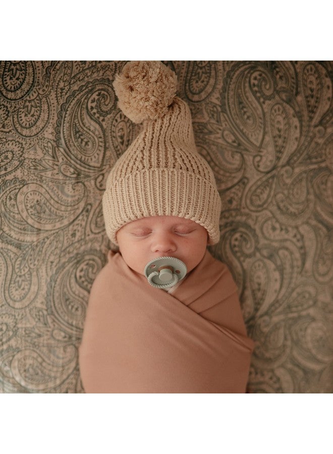 FRIGG Rope Natural Rubber Baby Pacifier | Made in Denmark | BPA-Free (Olive/Sage, 6-18 Months) - Image 2