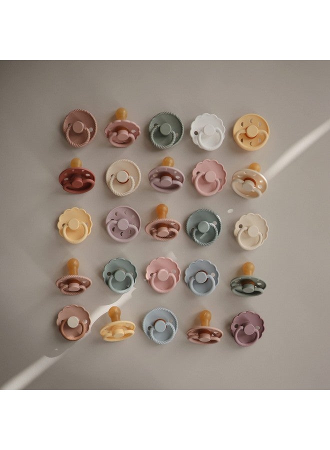 FRIGG Rope Natural Rubber Baby Pacifier | Made in Denmark | BPA-Free (Olive/Sage, 6-18 Months) - Image 1