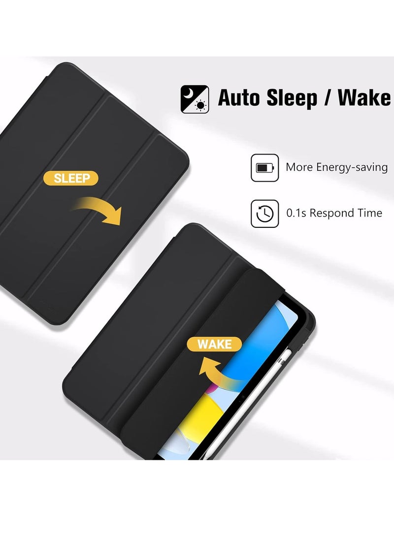 اس-توب كفر ايباد iPad13 Pro 2024 مع حامل قلم ذكي، غطاء خارجي بمسند اغلاق/تشغيل شاشة تلقائية - Image 3