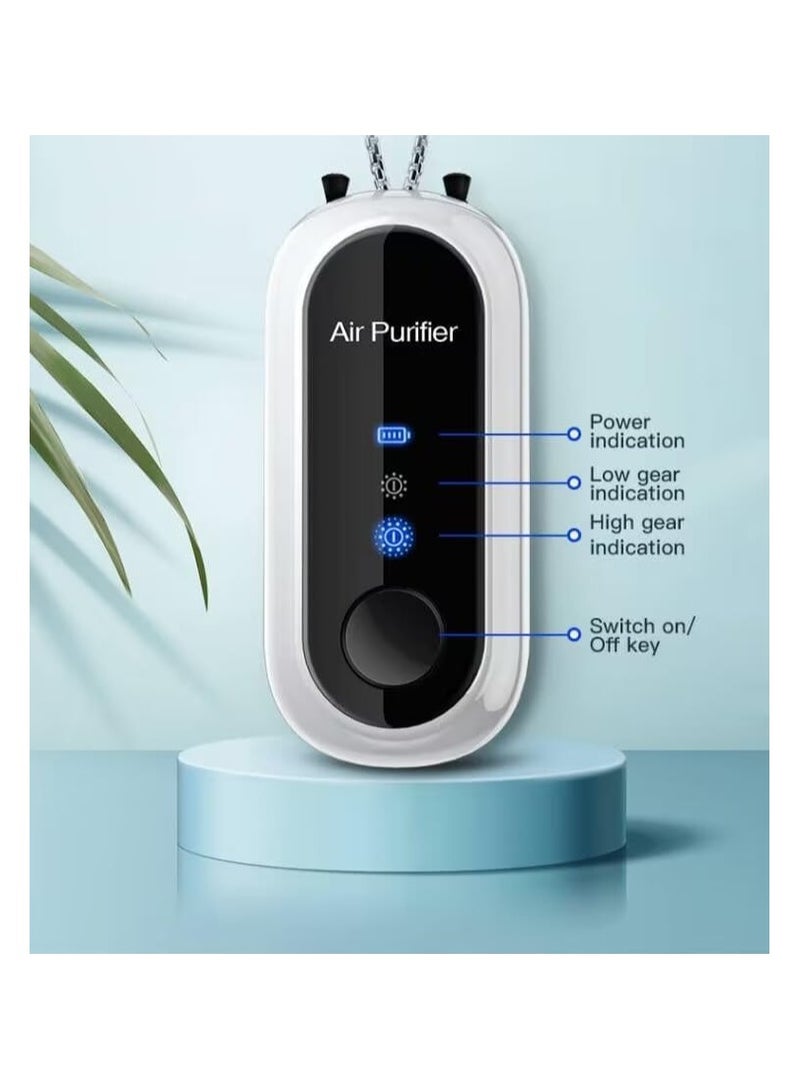 Zikra Portable Air Purifier Necklace - Rechargeable Mini Air Ionizer for Personal Use in Bedroom, Car, and Airplane, No Static Electricity, Wearable Design for Clean Air On-the-Go. - Image 2
