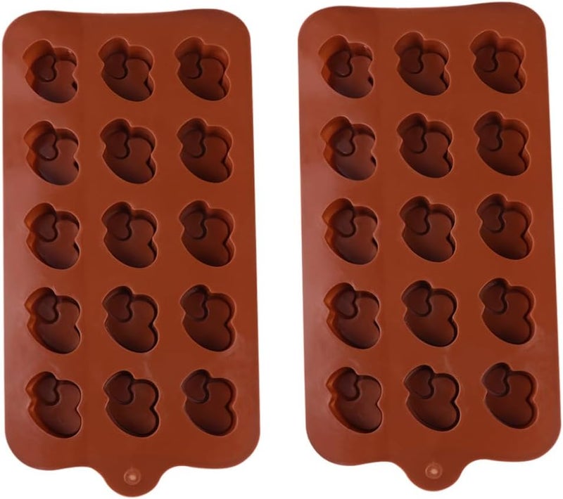 قوالب سيليكونية للشوكولاتة من Yardwe، عدد 2 قطعة، مناسبة للخبز وصنع الكريمة الملونة (Fondant)، ذات شكل قلب ومقاومة للالتصاق، بحجم 15 سم، مناسبة لصنع الحلويات وكتل الثلج، أدوات خبز إبداعية للاستخدام المنزلي، بألوان عشوائية. - Image 1