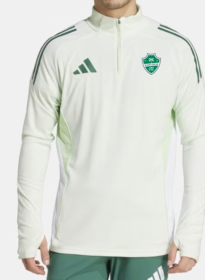 اديداس قميص تدريب الأهلي 25/26 بأكمام طويلة أخضر فاتح