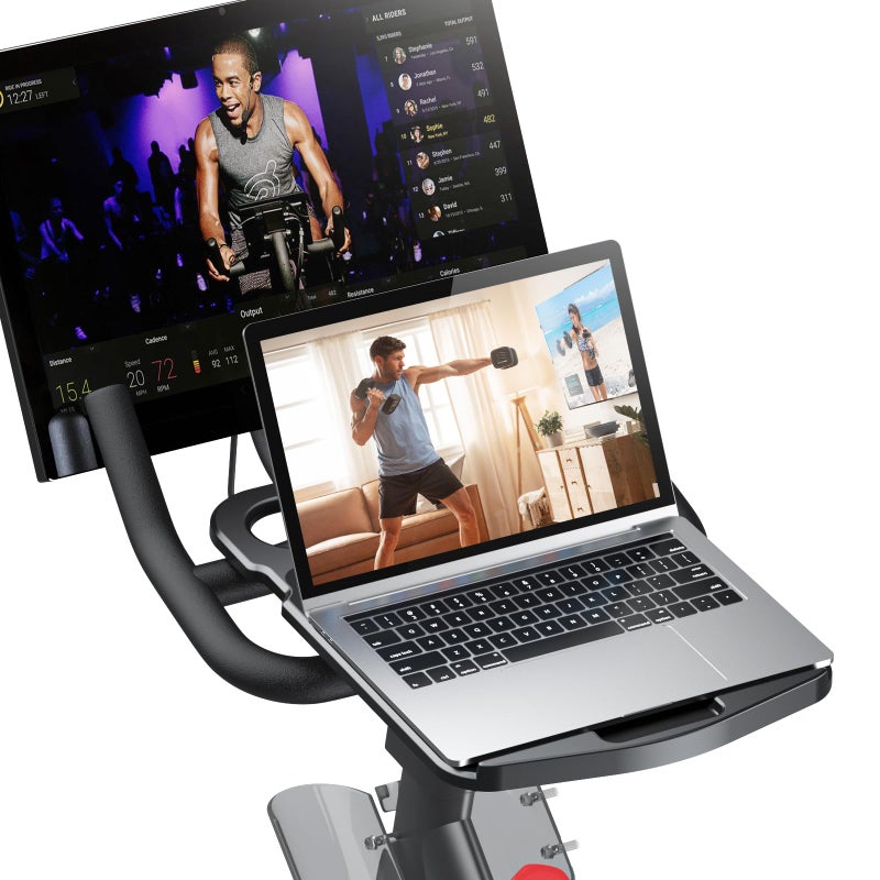 KMOUANTS Tabletop Tray Holder Compatible with Peloton Bike (Not Bike Plus for Tablets, laptops, Books, Phones, etc. - Riding Work Surface ï¼ŒBikes Accessories for Peloton - Image 1