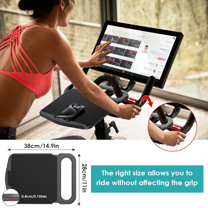 KMOUANTS Tabletop Tray Holder Compatible with Peloton Bike (Not Bike Plus for Tablets, laptops, Books, Phones, etc. - Riding Work Surface ï¼ŒBikes Accessories for Peloton - Image 3