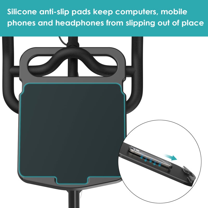 KMOUANTS Tabletop Tray Holder Compatible with Peloton Bike (Not Bike Plus for Tablets, laptops, Books, Phones, etc. - Riding Work Surface ï¼ŒBikes Accessories for Peloton - Image 4