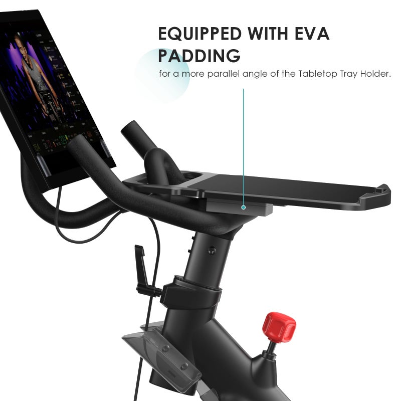 KMOUANTS Tabletop Tray Holder Compatible with Peloton Bike (Not Bike Plus for Tablets, laptops, Books, Phones, etc. - Riding Work Surface ï¼ŒBikes Accessories for Peloton - Image 5