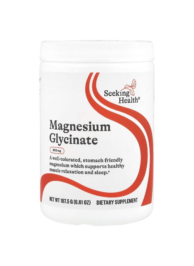 Seeking Health Seeking Health, Magnesium Glycinate, 6.61 oz (187.5 g)  - Image 1
