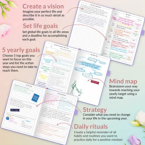 GoGirl Planner and Organizer for Women – A5 Size Weekly Planner, Goals Journal & Agenda to Improve Time Management, Productivity & Live Happier. Undated – Start Anytime, Lasts 1 Year – Lavender - Image 5