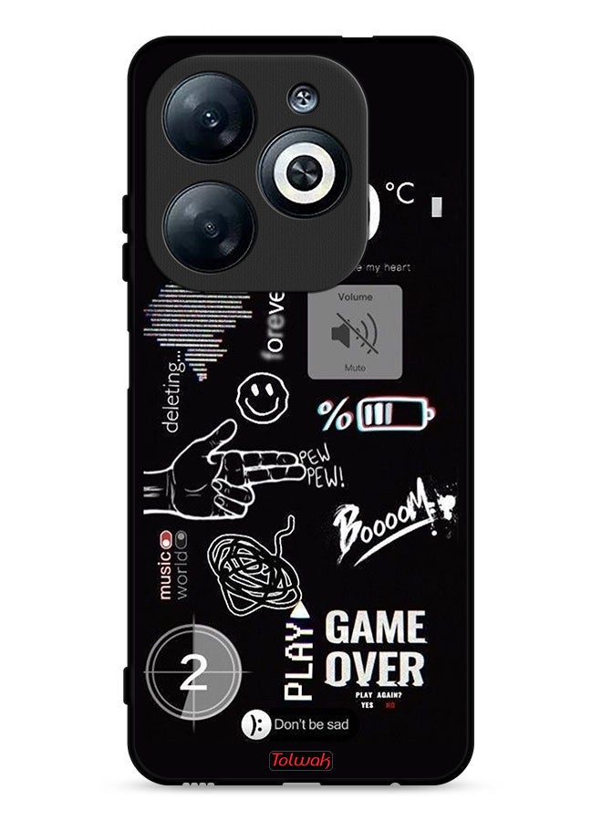Tolwak Infinix Smart 8 4G Protective Case Cover Game Over Pew Pew  - Image 1