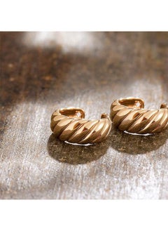 Mevecco Women Ear Cuff Earring Gold Non Pierced Ear Cartilage Clip on Wrap Hoop 14K Gold Filled Tiny Boho Beach Simple Minimalist Delicate Handmade Hypoallergenic Jewelry Gift-Sold as Single/Pair  - Image 5