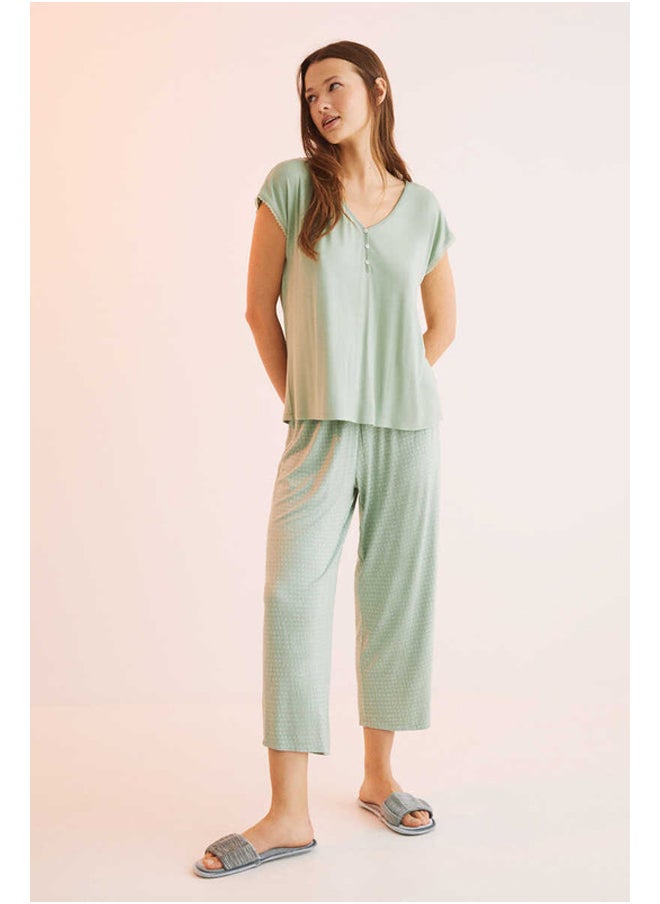 women'secret - Printed cotton pants - Image 1