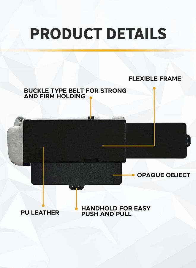 GROIC Sun Visor Sunshade Extender for Car,Windshield Shade and Side Window Shade,Retractable Multi-function Sun Visor,Anti Dazzle Goggles - Image 5