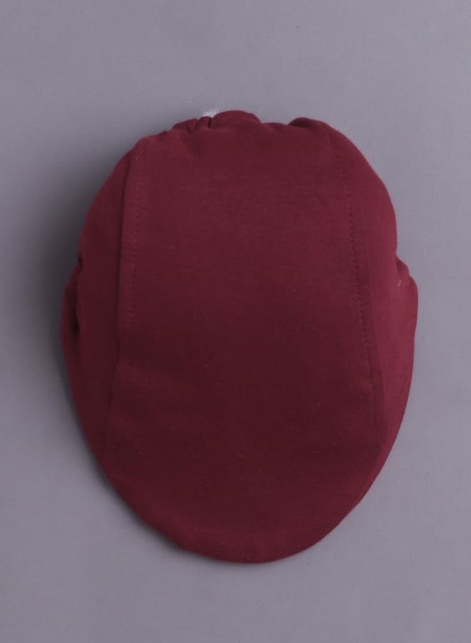 BUMZEE طقم ملابس داخلية قطنية بأكمام طويلة للأولاد من BUMZEE باللونين الأبيض والعنابي - من 9 إلى 12 شهرًا (Peb10807E-wht) - Image 5