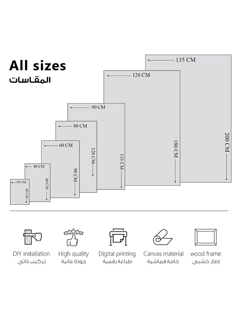 مودكلاس لوحة جدارية كانفس بتصميم تجريدي - Image 3