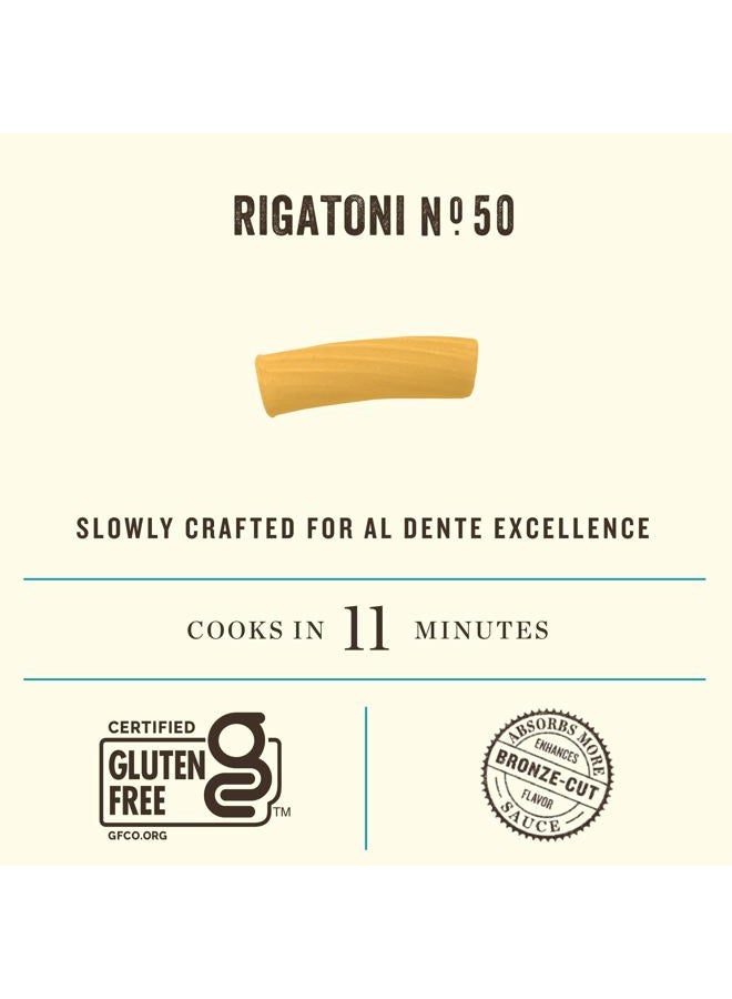 Rummo Gluten Free Rigatoni N.50 - Gluten Free Pasta, Made with Corn & Rice, Rigatoni Pasta Noodles, Pasta from Italy - 12 Ounce (Pack of 1) - Image 3