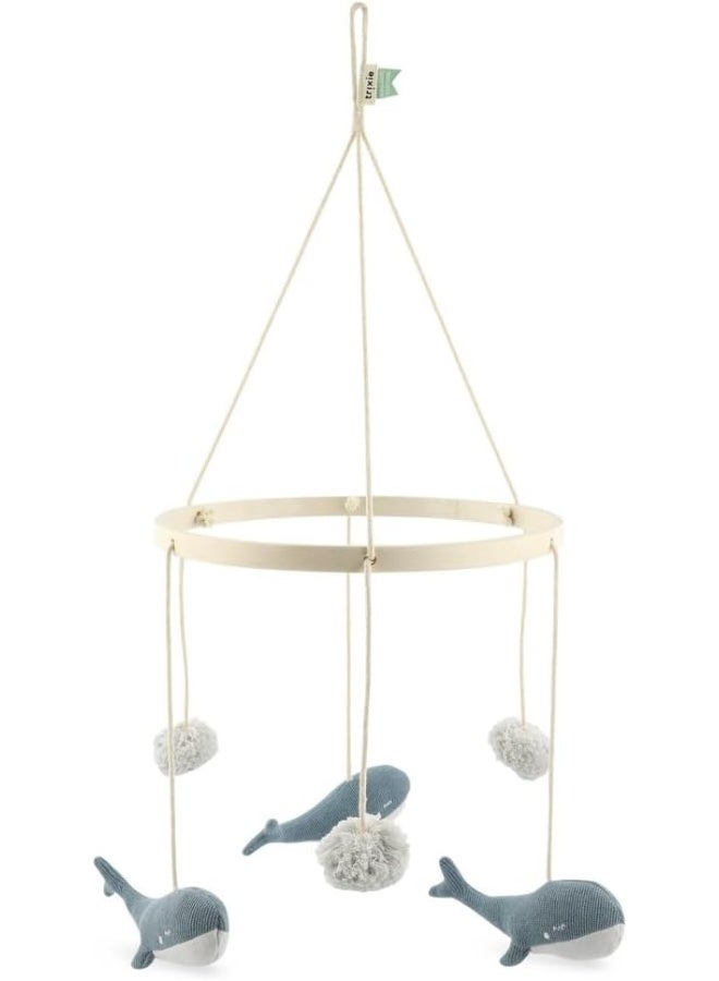 Trixie Knitted Whale Mobile for Crib - Image 1