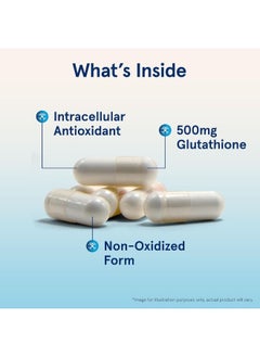 jarrow formulas Glutathione Reduced Capsules 500 mg Intracellular Antioxidant 120'S  - Image 3