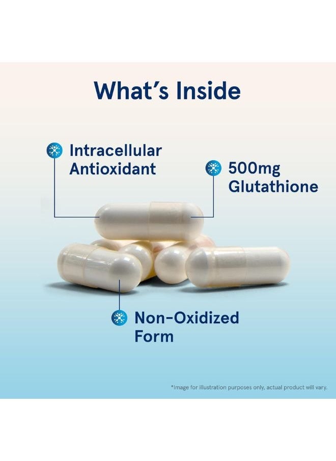 jarrow formulas Glutathione Reduced Capsules 500 mg Intracellular Antioxidant 120'S  - Image 3