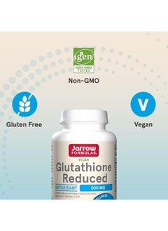 jarrow formulas Glutathione Reduced Capsules 500 mg Intracellular Antioxidant 120'S  - Image 5