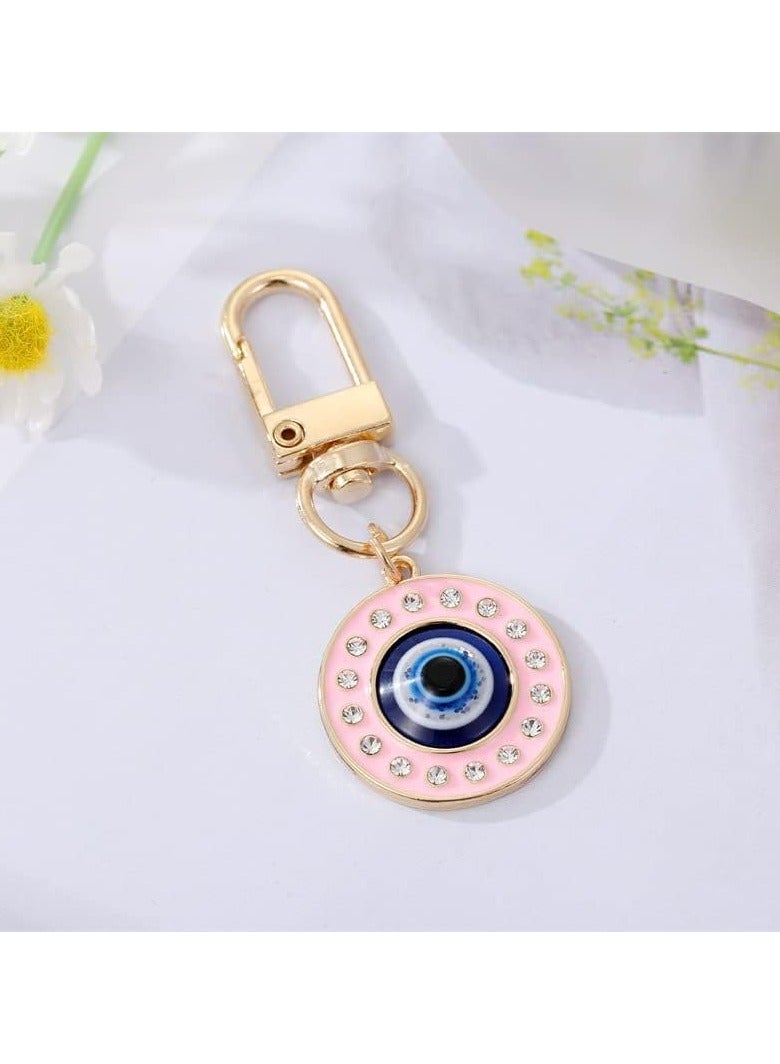 Oasisgalore 3PCS Evil Eye Keychain, Good Luck Charm for Car, Purse, and Backpack - Image 3