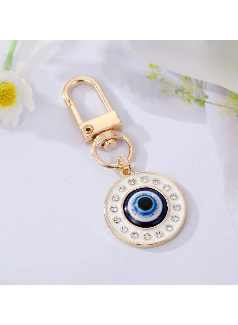 Oasisgalore 3PCS Evil Eye Keychain, Good Luck Charm for Car, Purse, and Backpack - Image 4