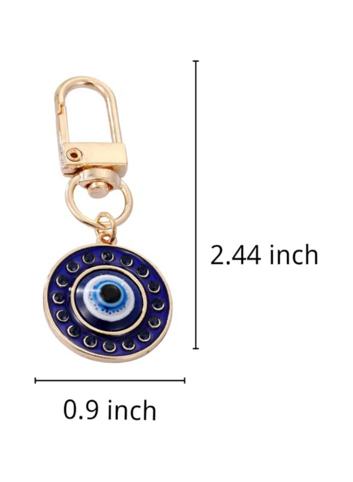 Oasisgalore 3PCS Evil Eye Keychain, Good Luck Charm for Car, Purse, and Backpack - Image 5