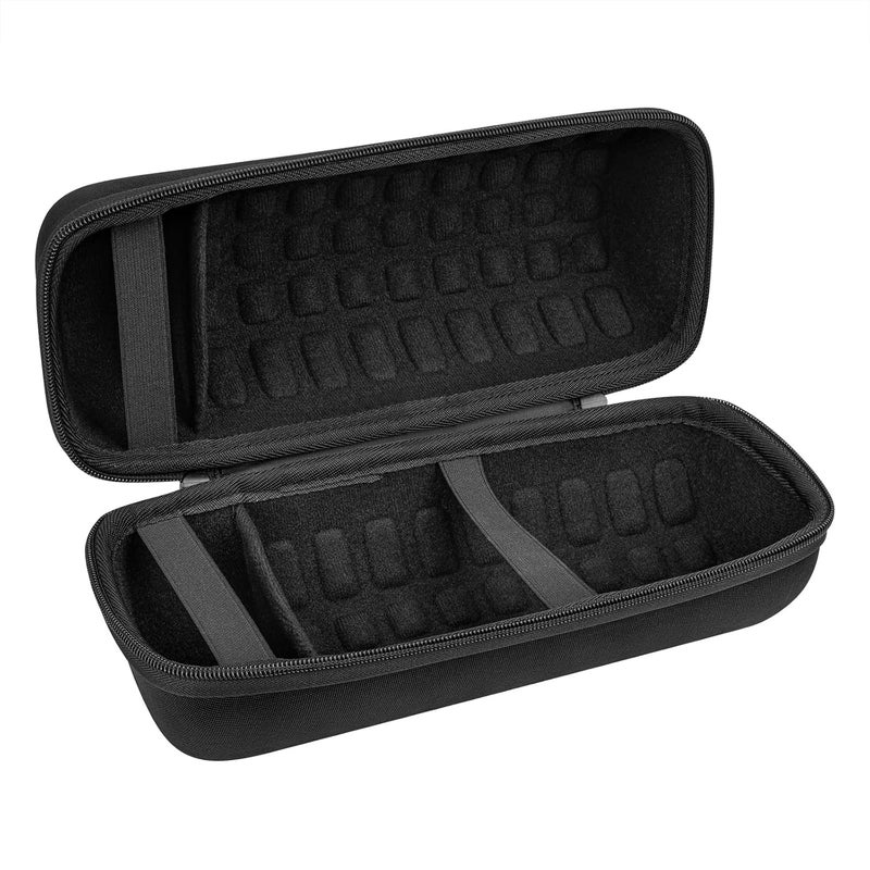 Geekria Shield Speaker Case Compatible with JBL Pulse 5 Bluetooth Speaker, Replacement Hard Shell Travel Carrying Bag with Cable Storage (Black) - Image 2