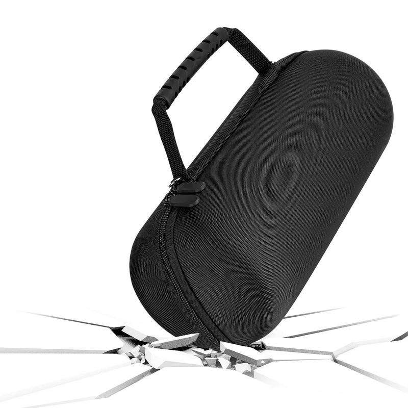 Geekria Shield Speaker Case Compatible with JBL Pulse 5 Bluetooth Speaker, Replacement Hard Shell Travel Carrying Bag with Cable Storage (Black) - Image 3