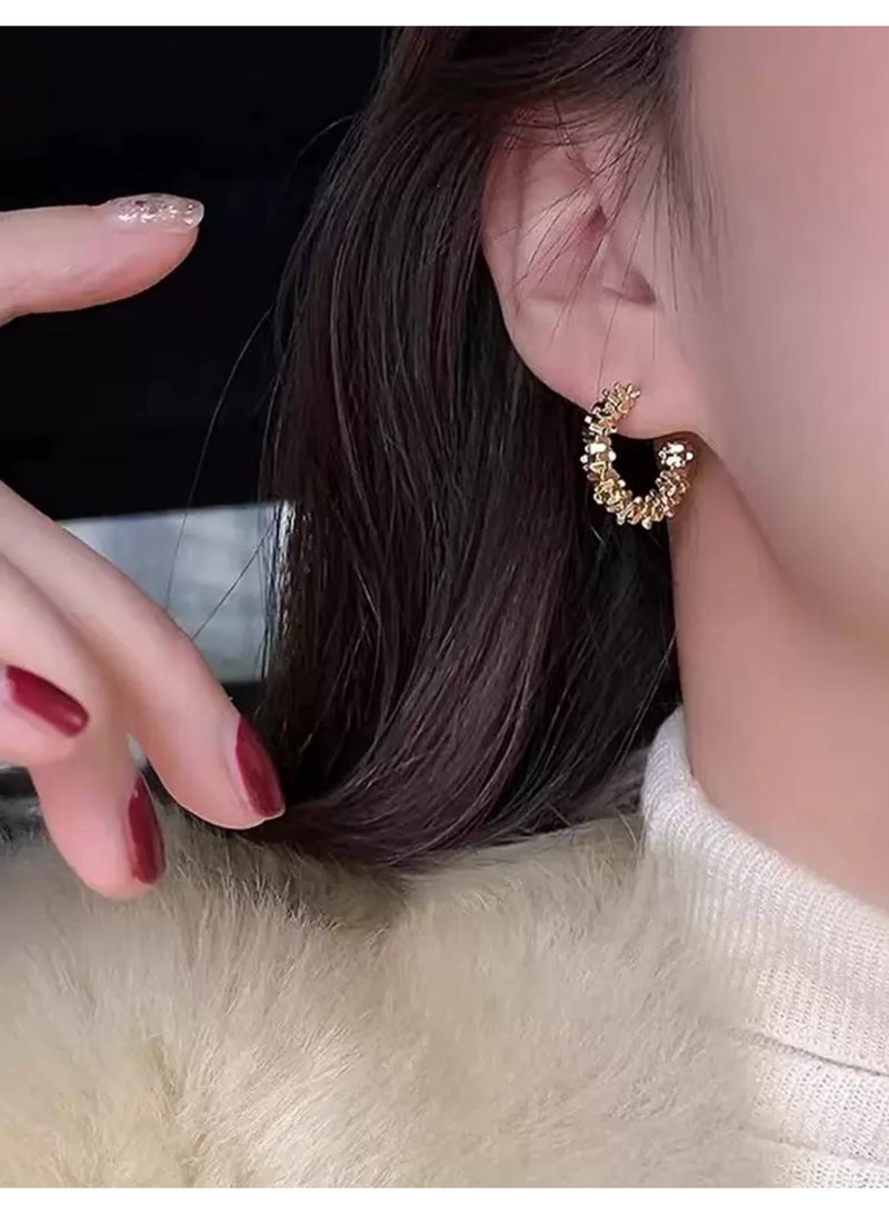 Dangle Charms Elegant & Trendy Gold Plated Earrings For Women - Image 1