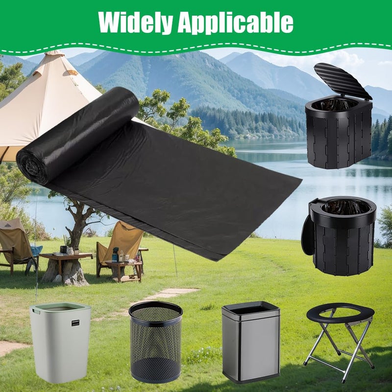 Flintronic Camping Toilet Bags, 120 PCS (6 Roll) Portable Toilet Bags, Thickened Toilet Waste Bags, Camp Potty Liner Bag for Camping, Hiking, Travel, Kitchen, Home - Image 4