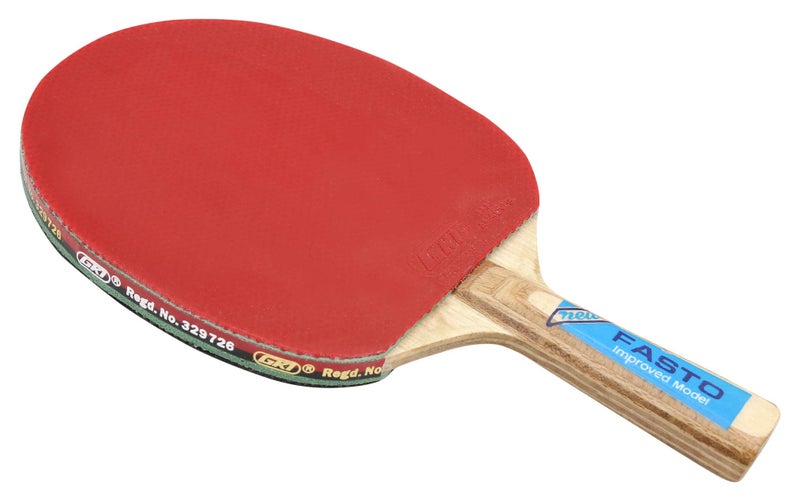 GKI Fasto Table Tennis Racquet, Wood, Red - Image 3
