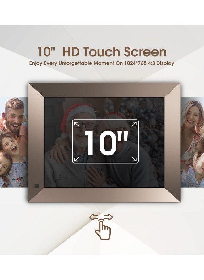 Dragon Touch 10 Inch Wifi Digital Picture Frameadjustable Magnetic Standips Touch Screen Hd Display16Gb Storagemotion Sensorautorotateshare Photos And Video Via App And Email(Classic 10 Elite)  - Image 4