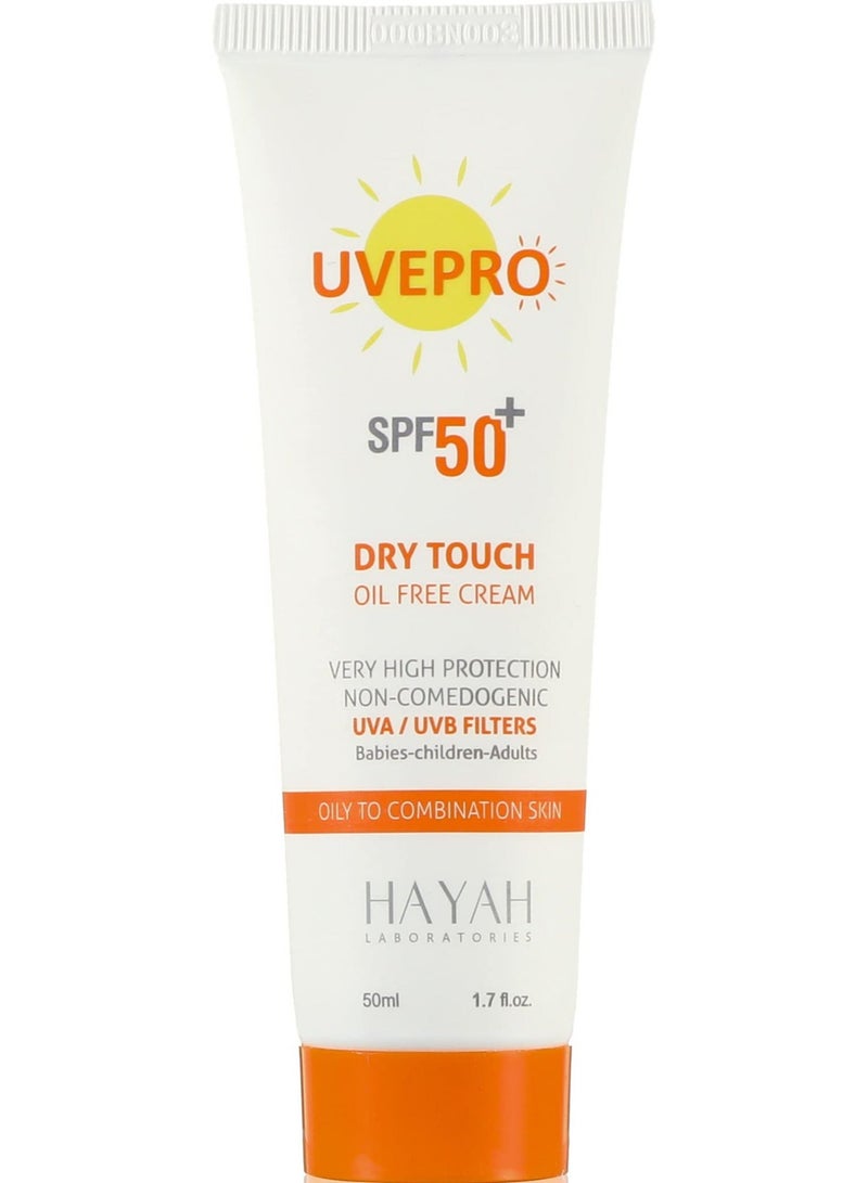 Hayah Uvepro SPF 50+ Dry Touch Oil Free Cream Clear 50 ml