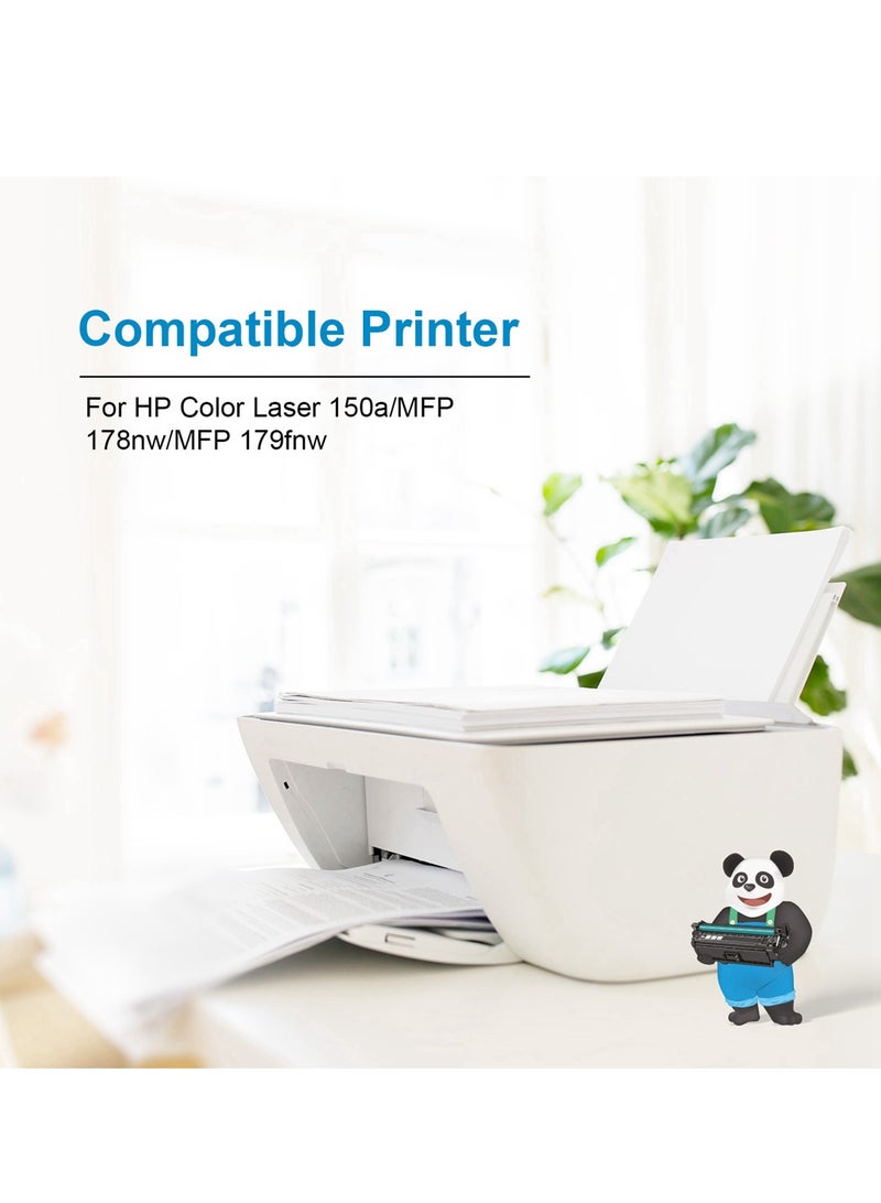 استا حبر ASTA 178nw 179fnw W2073A 117A متوافق مع طابعة الليزر الملونة 150a W 2073 117 A 178 179 150 nw fnw Magenta M خرطوشة حبر عالية الإنتاجية وعالية الجودة مستهلكات مكتبية Laserjet pr - Image 2