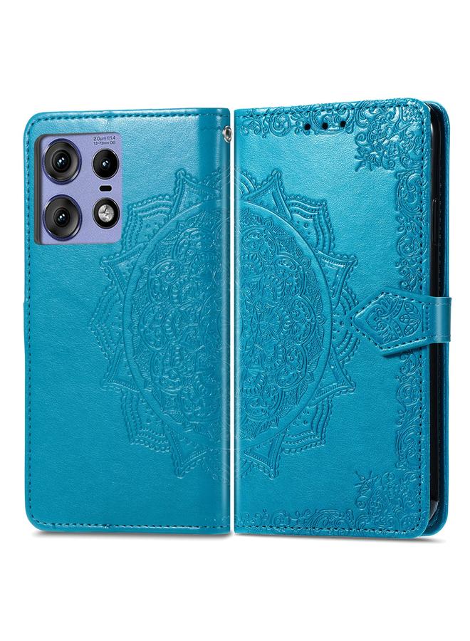 S-TOP Case For Motorola Edge 50 Pro Mandala Flower Embossed Leather Phone Case - Image 1