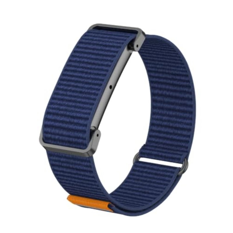 Strap Compatible with Google Fitbit Air, Flexible Nylon Braided Strap Replacement [Unisex] - DarkBlue - Image 2