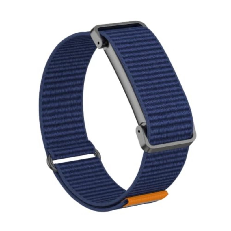 Strap Compatible with Google Fitbit Air, Flexible Nylon Braided Strap Replacement [Unisex] - DarkBlue - Image 3