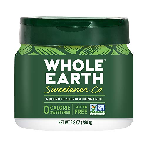 Whole Earth Stevia and Monk Fruit PlantBased Sweetener 98 Ounce Jar - Image 1