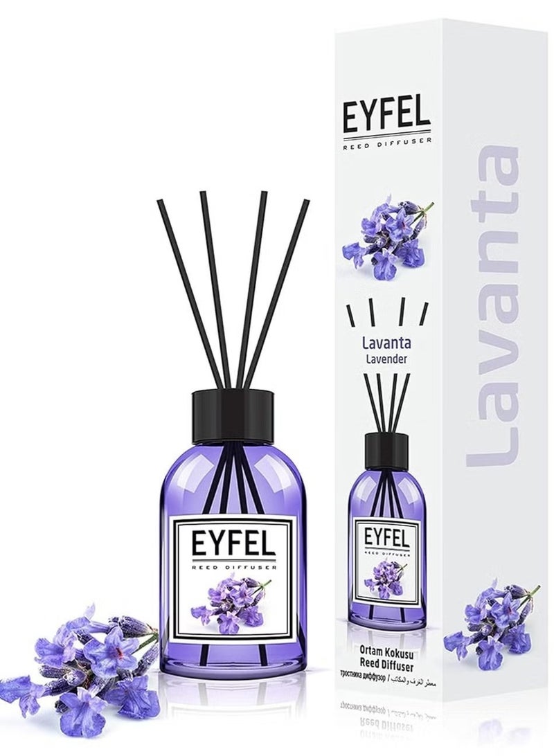 Lavender Reed Diffuser Set – 120ML Premium Long-Lasting Fragrance with Elegant Diffuser Sticks for Bathrooms, Living Spaces, Offices, Shops & Showrooms - Image 2