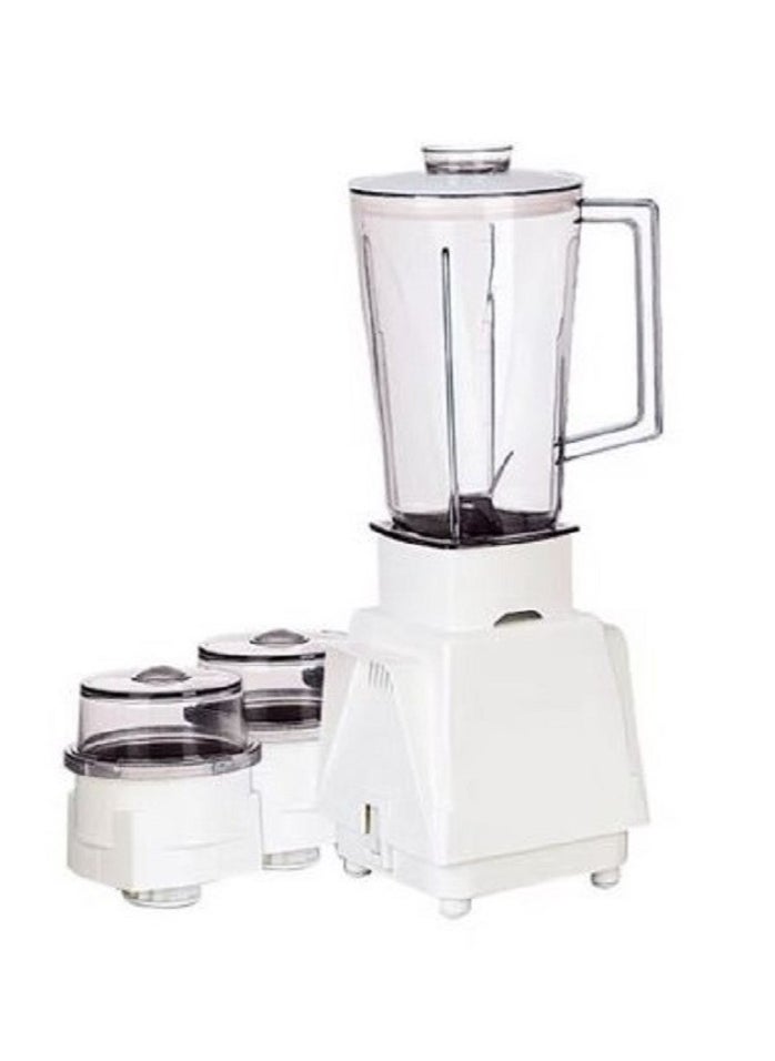 Microplus - 3 In 1 Multifunctional Blender 300W PS-242 | Stainless Steel Blades,| 1L Jar, Over Heat Protection | Coffee Grinder & Smoothie Maker | - Image 1