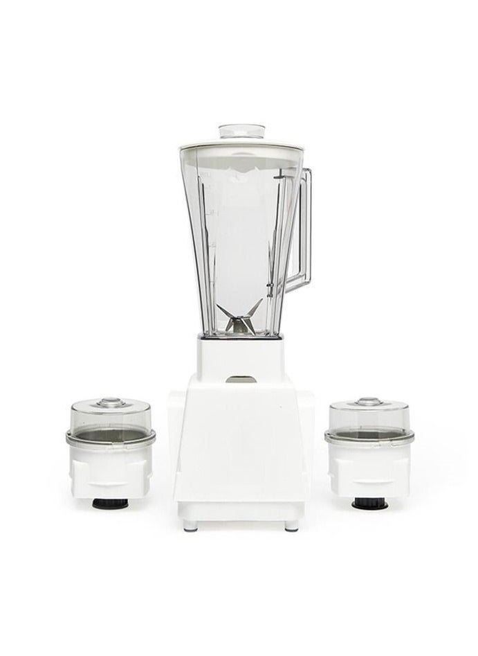 Microplus - 3 In 1 Multifunctional Blender 300W PS-242 | Stainless Steel Blades,| 1L Jar, Over Heat Protection | Coffee Grinder & Smoothie Maker | - Image 1