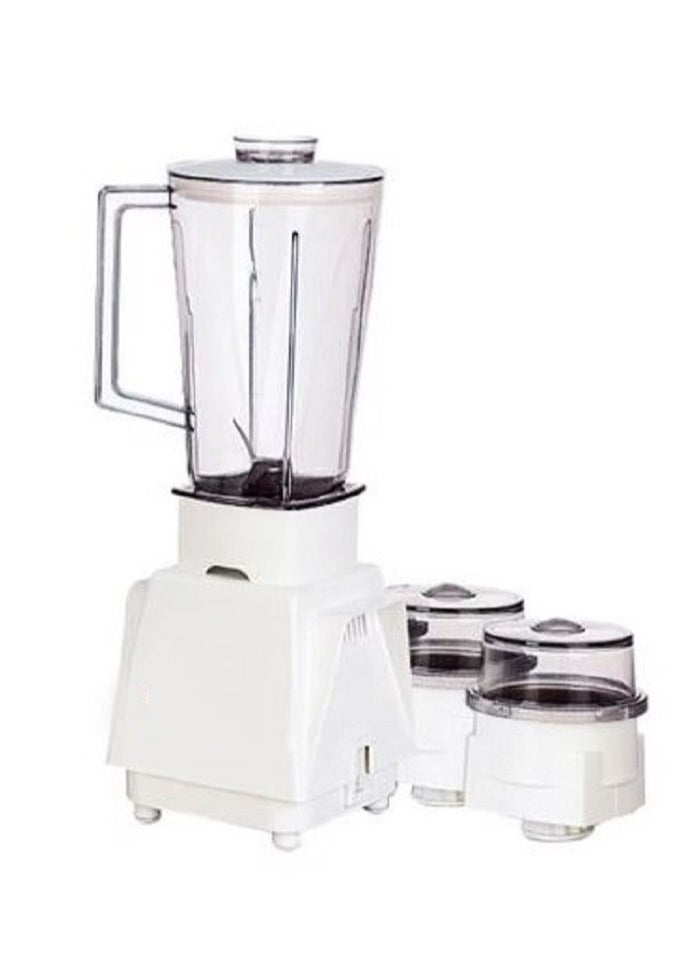 Microplus - 3 In 1 Multifunctional Blender 300W PS-242 | Stainless Steel Blades,| 1L Jar, Over Heat Protection | Coffee Grinder & Smoothie Maker | - Image 1