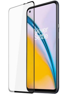 DUX DUCIS 9D Tempered Glass Screen Protector, Designed for OnePlus Nord 2 5G/Nord 2T 5G, Medium Alumina Glass Film Full Glue HD Clear Phone Screen Protector - Black