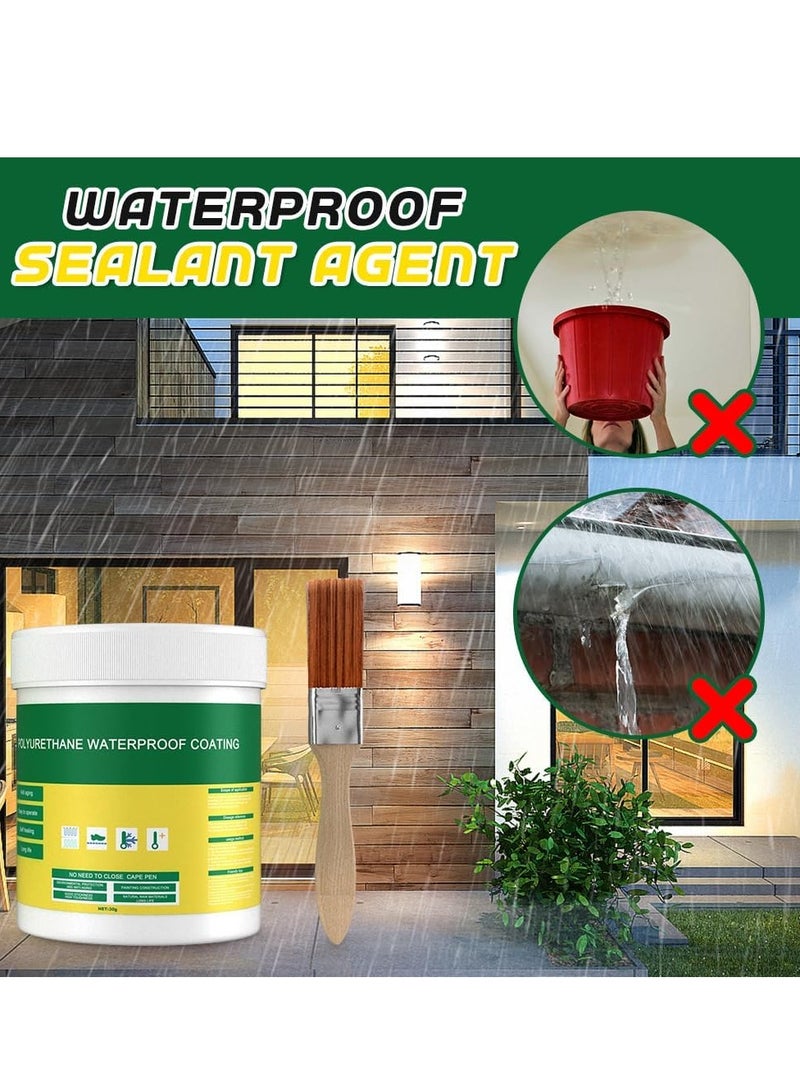 إيلهو عامل مقاوم للماء غير مرئي 100 جرام، عامل مضاد للتسرب مقاوم للماء، لاصق مانع تسرب السقف، ختم غير مرئي مقاوم للماء، طلاء معجون مانع للتسرب لا يتسرب من الطوب للحمام والمطبخ - Image 3