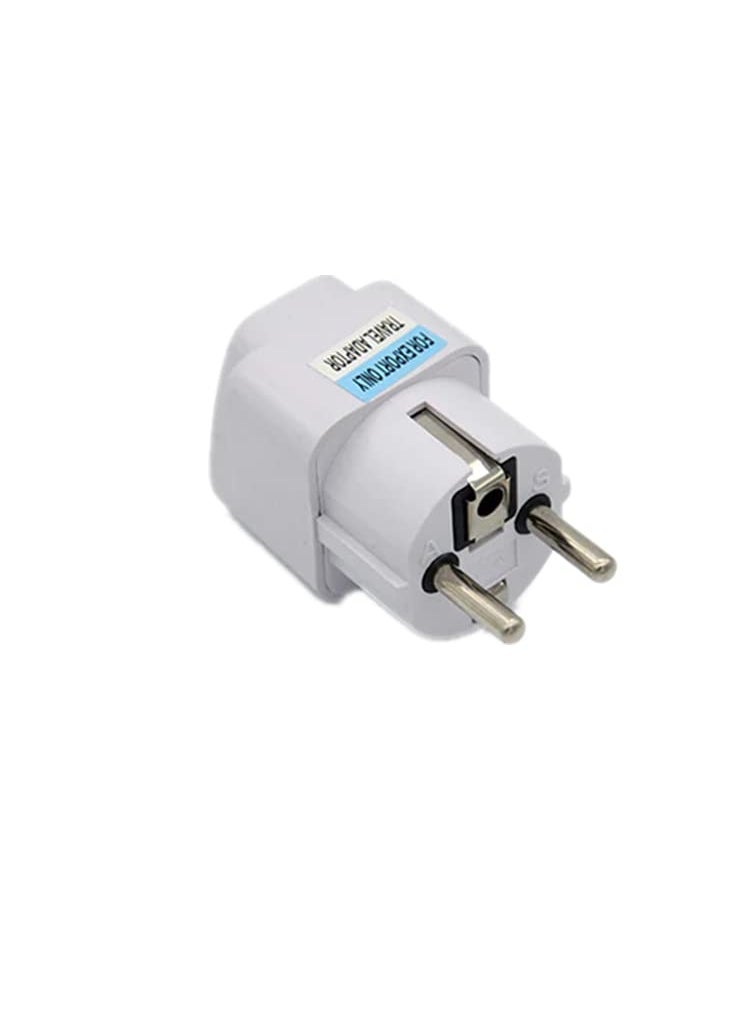 fdealz fdealz 5 Pieces Universal Plug Adapter Eu to AU US UK 2 Pin EU Europe Plug AC 250V Power Travel Adapter 2 Pin Round to 3 Pin Conversion Plug for Germany France Europe India  - Image 5