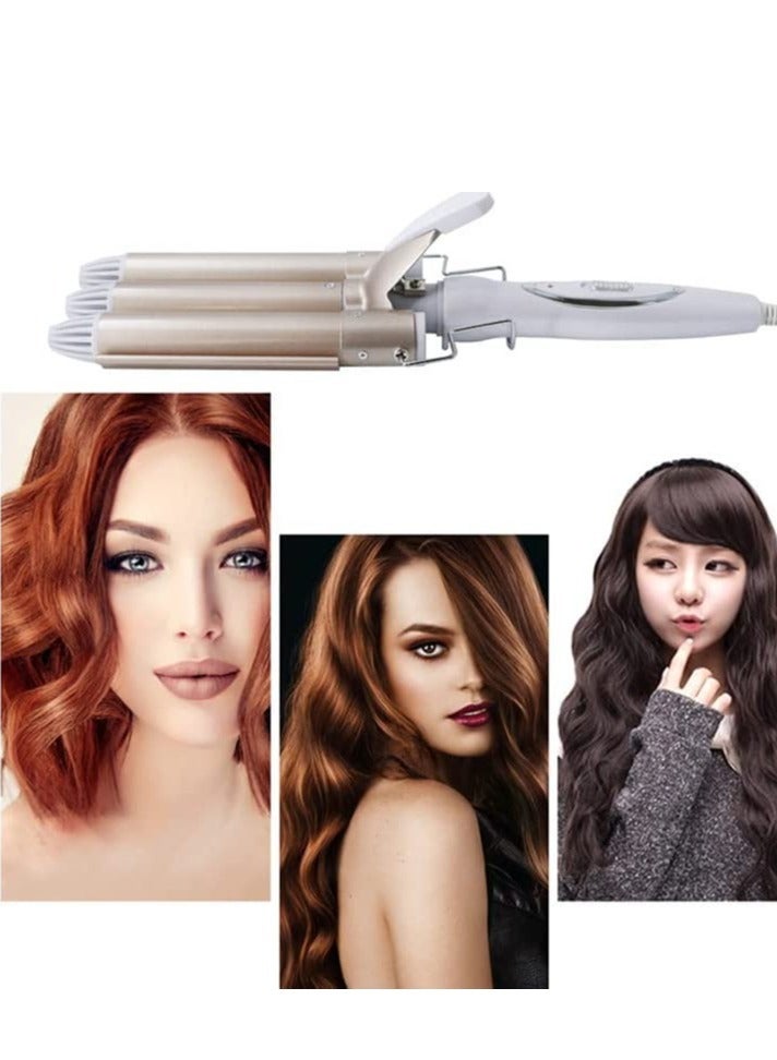 ELTRAZONE Professional Hair Tools Curling Iron Ceramic Triple Barrel Hair Styler Hair Waver Styling Tools Hair Curlers Electric Curling - Image 3