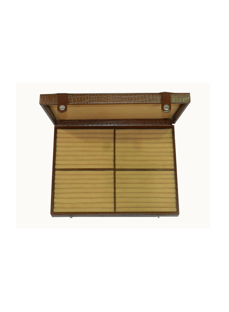 LAVERI LEATHER Laveri Ring Storage Display Box with Ring Holder Showcase for Store Display, Jewelry Show & Home ~ Jewelry Tray Organizer - Image 3