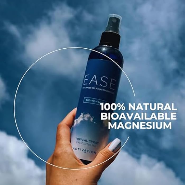 Activation Ease Magnesium Spray | 250 ml | Dead Sea Magnesium Chloride | Fast-Absorbing Topical Spray for Natural Balance and Relaxation - Image 5