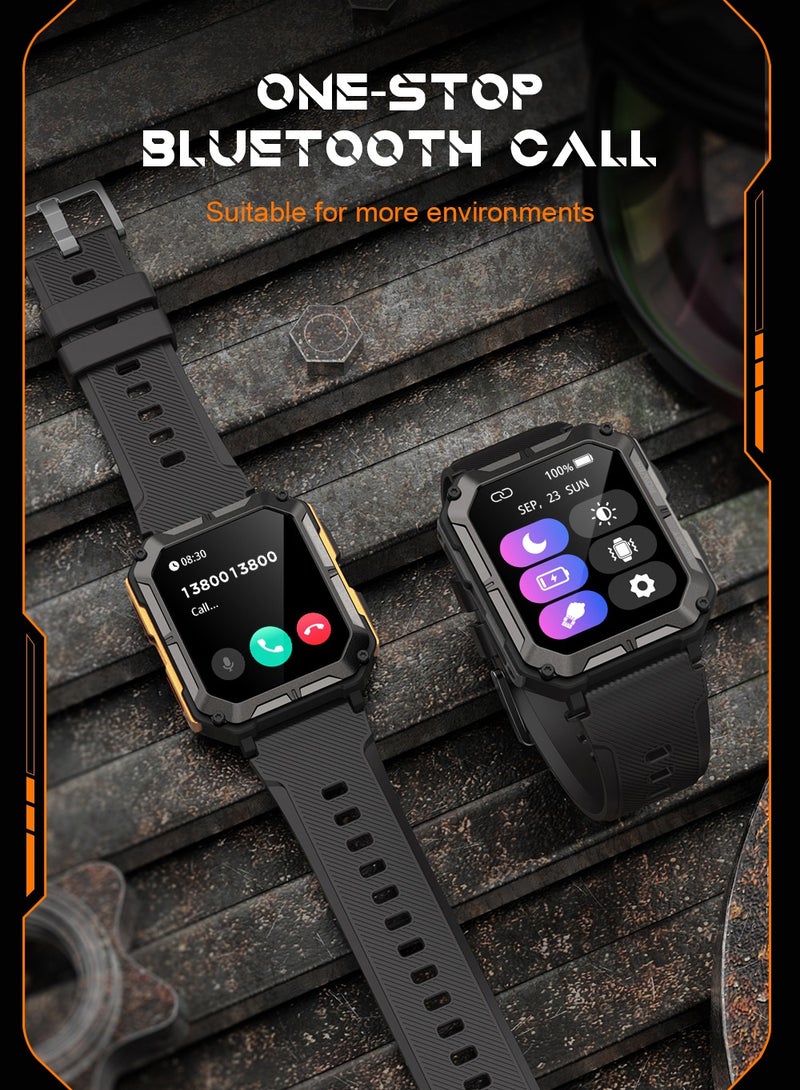 RollsTimi  Smart Watch for Men Military Sports Smartwatch with Bluetooth Call IP68 1.83 inch Fitness Tracker  - Image 3