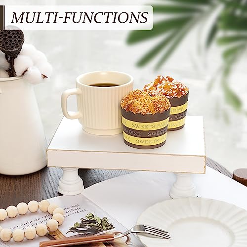 EOSAHR Decorative Wood Riser for Home Decor : Farmhouse Pedestal Stand for Display and Rustic Soap Holder for Sink Organizer - Retro Display Tray for Your Home, Livingroom, Bathroom,and Kitchen - Image 3